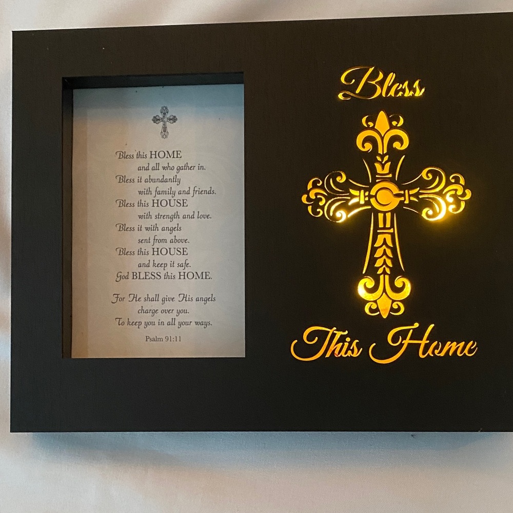 Bless This Home Lighted Plaque Christian Brands